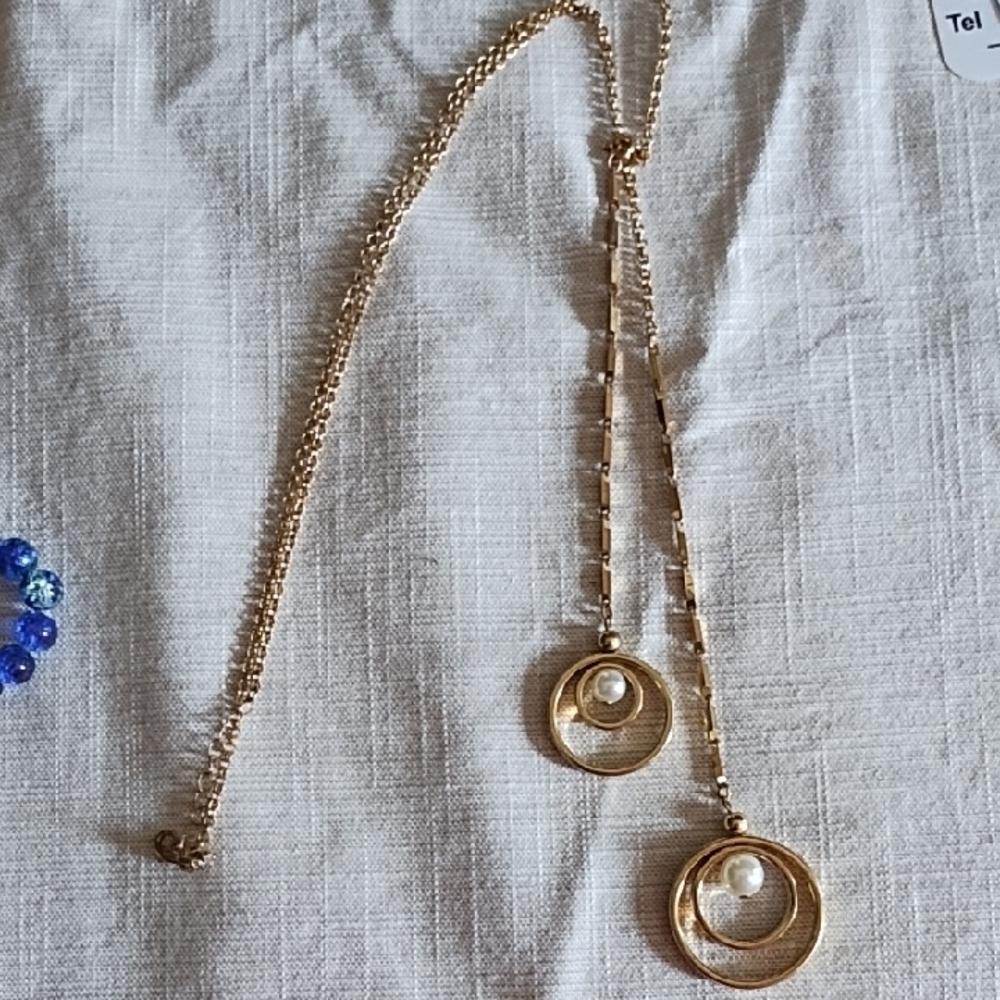 Vintage Gold & Pearl Necklace